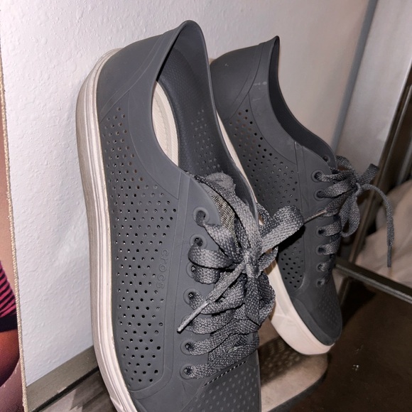 Crocs Citilane Roka Court charcoal gray women’s 10 lace up - Picture 5 of 9